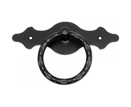 Ручка кольцо Tech-Krep фигурная планка горизонталь FRS3 95, черный 148802 