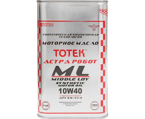 Моторное масло ТОТЕК Астра Робот ML SAE 10W40 1л ML1040001 
