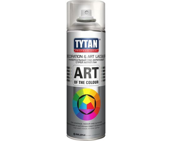 Аэрозольный лак TYTAN PROFESSIONAL ART OF THE COLOUR бесцветный глянец 400 мл 62390 