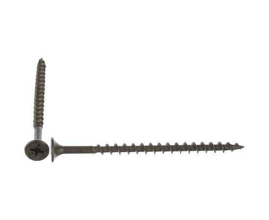Саморез Качественный Крепеж 4,2х64 потай, крупная резьба, оксид 100 шт 0200373 КЧ 