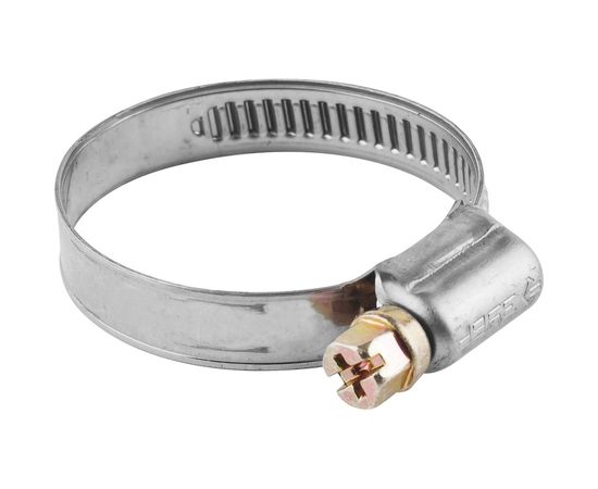 Хомуты Зубр ЭКСПЕРТ нерж. сталь накатная лента 9мм 8-14мм 5шт 3787-08-14 