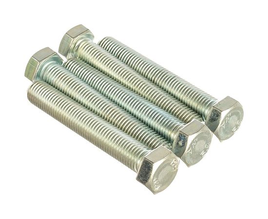 Болт Стройметиз полная резьба DIN933 М16х100, класс прочности 5. 8, цинк 5 шт. 3015188 