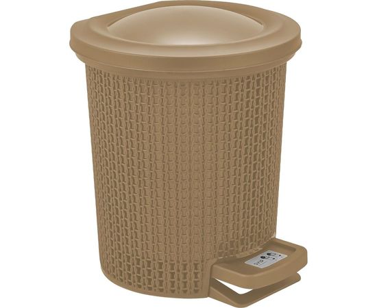 Контейнер для мусора с педалью Svip Ajur 6 л, кофейный SV4064КФ 