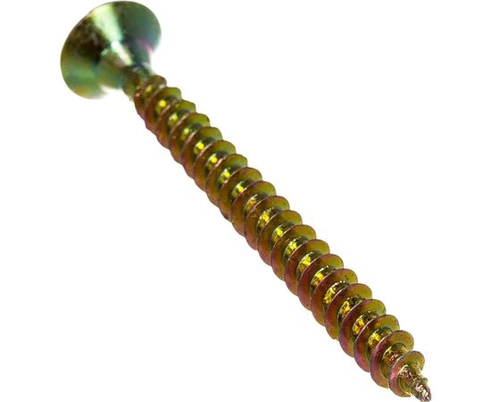 Саморез по дереву КРЕП-КОМП желтый цинк POZY 4х45 500шт жд445ф 