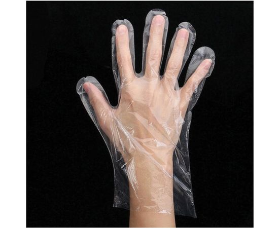 Полиэтиленовые перчатки ЛАЙМА, комплект 50 пар, размер М, 6 микрон, 606879 – изображение 8
