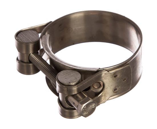 Металлические хомуты СИБРТЕХ, силовые, 40-43мм, ширина 20мм, шарнирный, W4, 2шт 475253 – изображение 2