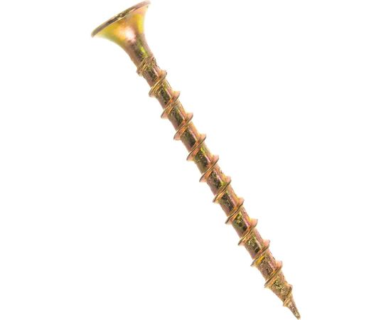 Саморезы с потайной головкой и крупным шагом МТК желтый цинк 1 кг, 3,5x41 113071 – изображение 3