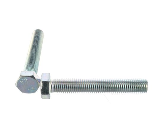 Болт Стройметиз полная резьба DIN933 М16х100, класс прочности 5. 8, цинк 5 шт. 3015188 – изображение 4
