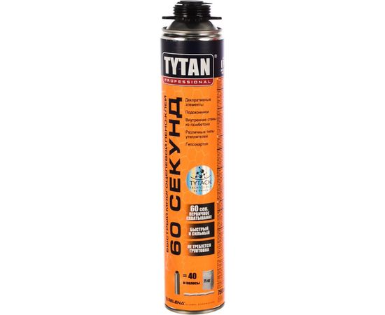 Строительный пено-клей быстрого схватывания TYTAN PROFESSIONAL 60 SECONDS 750мл 26296 – изображение 2