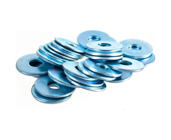 Плоская шайба Стройметиз 12 DIN 9021 усиленная цинк уп.1 кг 0312902110 – изображение 2
