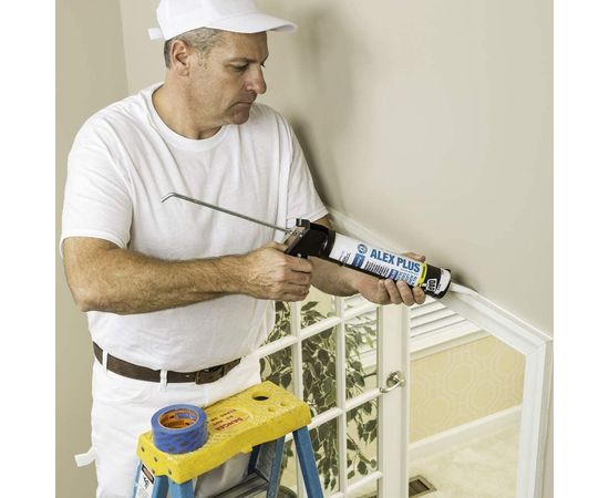 Акрилово-латексный герметик с добавками силикона DAP ALEX PLUS 300 мл белый 7079830108 – изображение 2