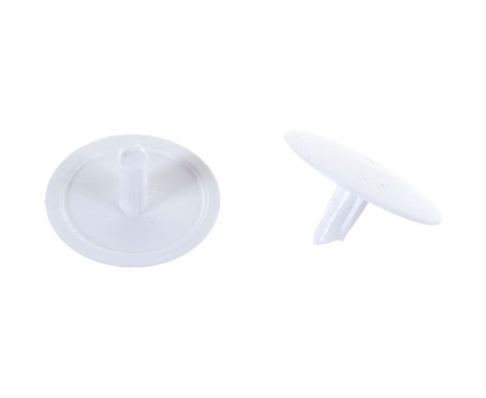 Заглушка на шуруп-стяжку ЕВРОПАРТНЕР 7 мм белая 50 шт. 16 1585 4 – изображение 2