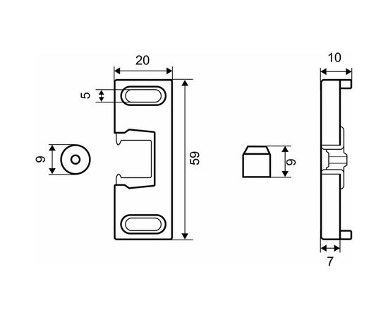 Балконная малая защелка Фабрика замков BL S СТ-00000323 – изображение 2