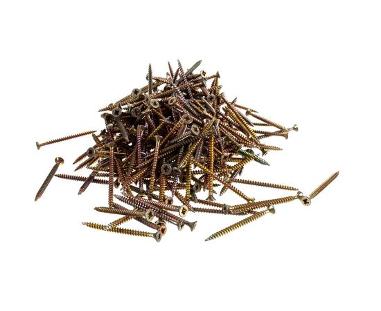 Универсальный саморез по дереву КрепСтройГрупп 3,5х50 желтый цинк, 250 шт. 145412 – изображение 2