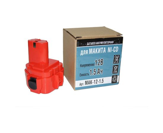 Аккумулятор Ni-CD (12V, 1.5 AН) для Makita 6271DWPE P.I.T. Mak-12-1,5 