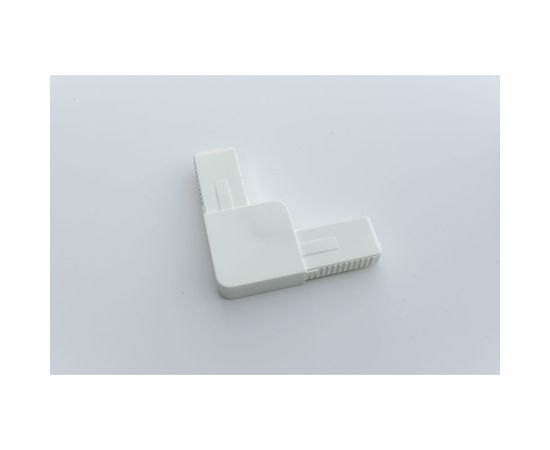 Литой ПВХ уголок для москитной сетки KOMFORT Москитные системы белый Комплект 4 шт ПУ00612 