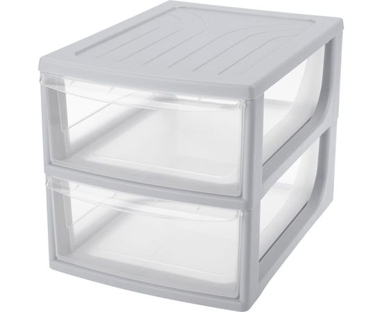 Органайзер Econova формат А4, 2 ящика, 260х368х265 мм, светло-серый 433223830 