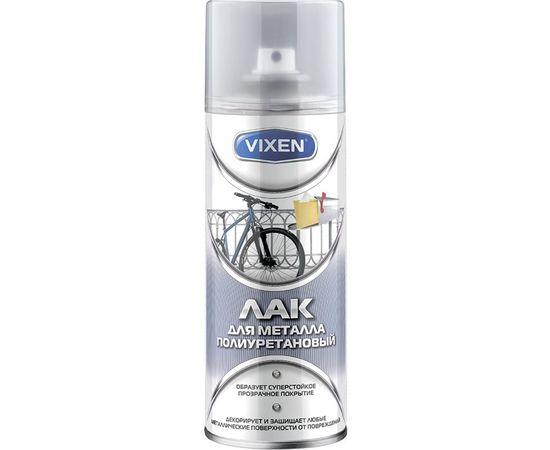 Полиуретановый лак для металла Vixen аэрозоль 520 мл VX-24004 LM 