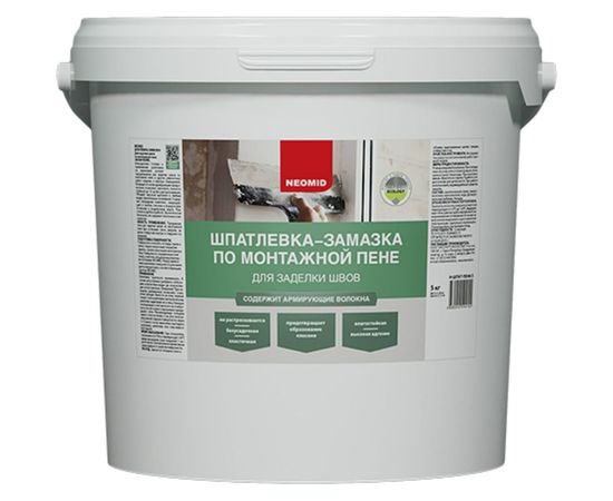 Шпатлевка по монтажной пене Neomid 5 кг ЭЭ Н-Шпат-пена/5 