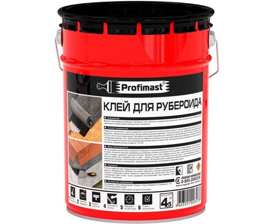 Клей для рубероида (5 л/4.5 кг) Profimast 4607952900769 