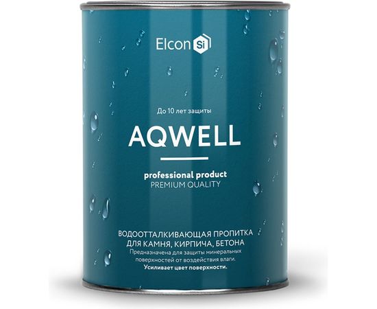 Водоотталкивающая пропитка (гидрофобизатор) с эффектом ""мокрого камня"" Elcon Aqwell 0,9 л 00-00002944 
