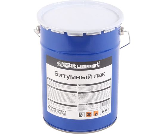 Битумный лак, 5 л Bitumast 4607952900264 