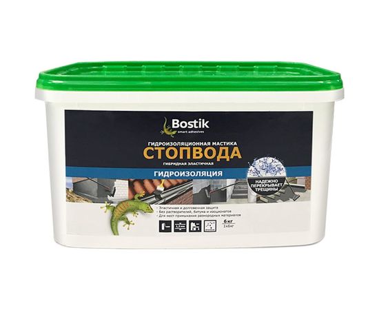 Гидроизоляционная мастика СтопВода Bostik SMP 6 кг 30613152 
