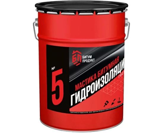 Битумная гидроизоляционная мастика БИТУМ ПРОДУКТ 20 кг BP-1 