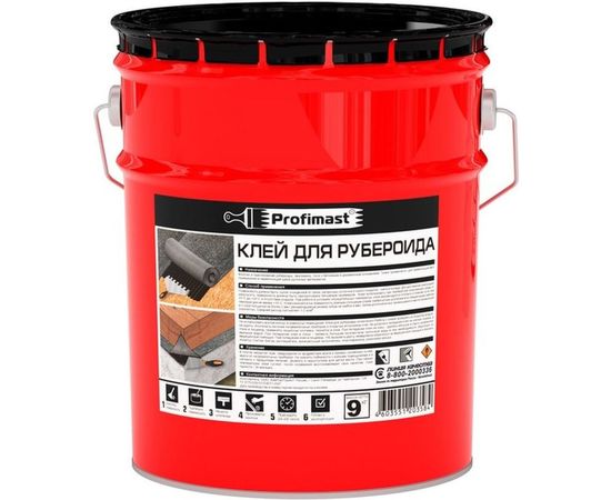 Клей для рубероида (10 л/9 кг) Profimast 4607952900783 