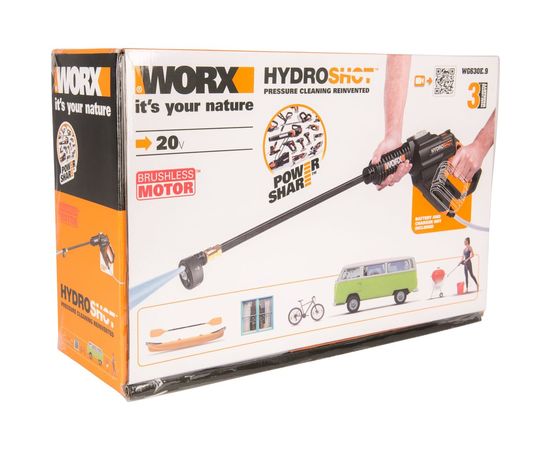 Аккумуляторная мойка высокого давления WORX 20В, АКБ 1х4 А*ч и ЗУ WG630E – изображение 11