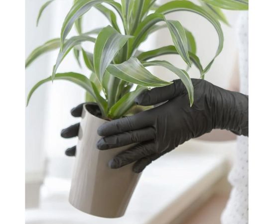 Нитриловые перчатки AVIORA, черные, 4 гр., размер XL, 100 шт. 402-797 – изображение 2