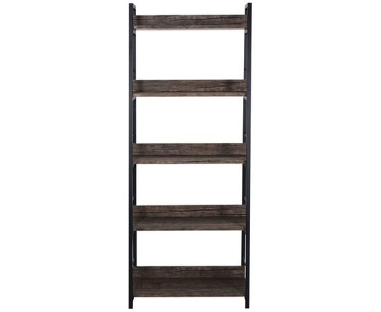 Стеллаж на металлокаркасе BRABIX LOFT SH-003 600х350х1500 мм, 5 полок, цвет морёный дуб 641234 – изображение 2