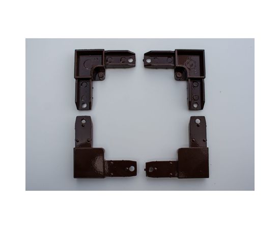 Уголок для москитной сетки KOMFORT Москитные системы алюминиевый коричневый комплект 4 шт АУ00615 – изображение 2