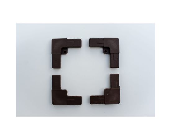 Литой ПВХ уголок для москитной сетки KOMFORT Москитные системы коричневый Комплект 4 шт ПУ00613 – изображение 2