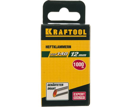 Скоба закаленная (1000 шт; 12 мм; зеленые) Kraftool 31680-12 – изображение 3