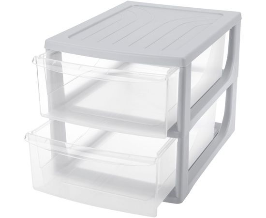 Органайзер Econova формат А4, 2 ящика, 260х368х265 мм, светло-серый 433223830 – изображение 3