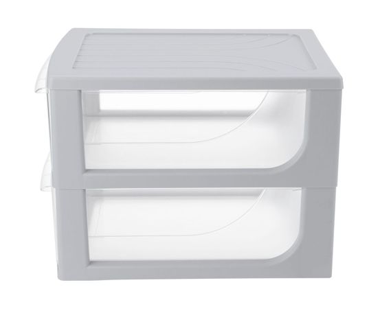 Органайзер Econova формат А4, 2 ящика, 260х368х265 мм, светло-серый 433223830 – изображение 4