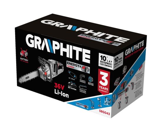 Цепная пила GRAPHITE Energy+ 58G043 – изображение 6