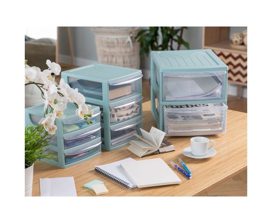 Органайзер Econova формат А4, 2 ящика, 260х368х265 мм, светло-серый 433223830 – изображение 7