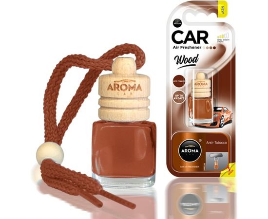 Подвесной ароматизатор AROMA CAR WOOD Anti Tobacco 63117 