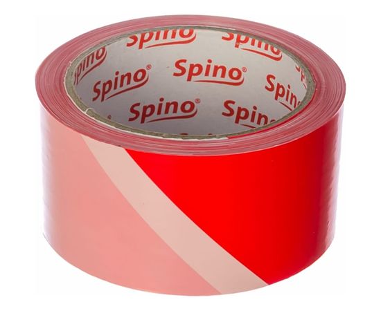 Сигнальная лента SPINO 50ммx100м красно-белая PE 78050 