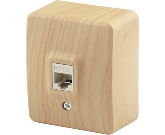 Информационная розетка ЭРА 11320311 Эксперт, RJ45, ОУ, IP20, сосна Б0020732 