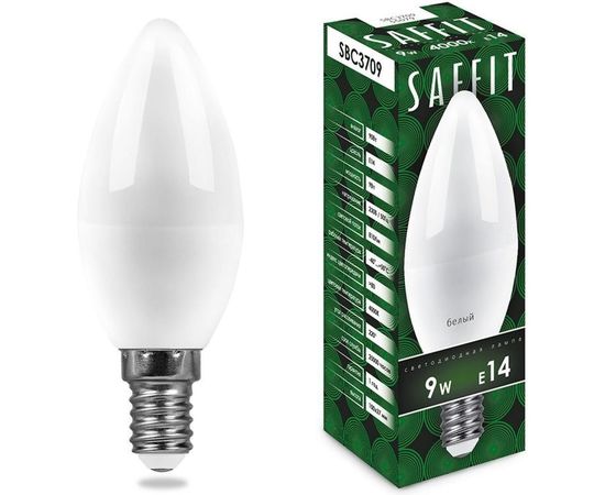 Светодиодная лампа SAFFIT 9W 230V E14 4000K, SBC3709 55079 