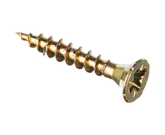 Универсальный саморез Tech-Krep 20х3,5 мм 200 шт желтый, коробка с окном 102232 