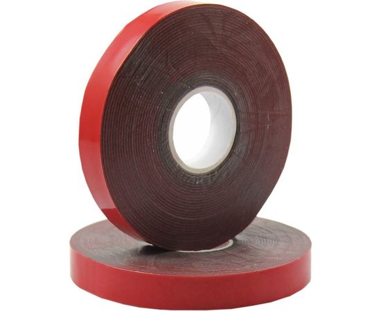 Двухсторонняя клейкая лента REXANT серый, на HBA акриловой основе, 12 мм, ролик 5 м 09-6012 