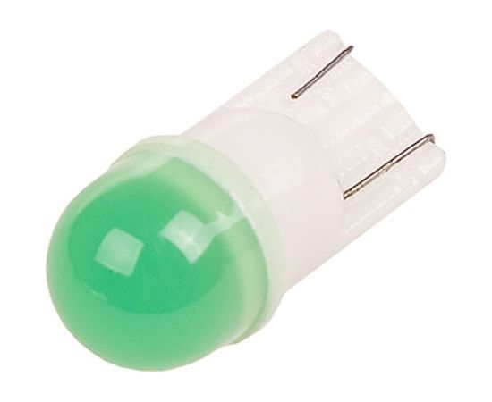 Автолампа диод T10 1 SMD диод без цоколя 1-контурная, зеленая SKYWAY S08201413 