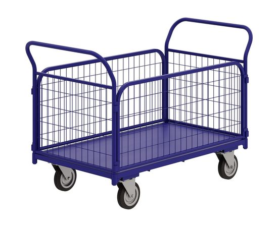 Тележка RUSKLAD платформенная с сетчатыми бортами ТС 5 (700x1200) d160мм 