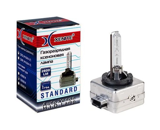 Ксеноновая лампа XENITE D1S, 85 В, 35 Вт, PK32d-2, 4300 K, 2800 Лм, 1 шт. 1004066 