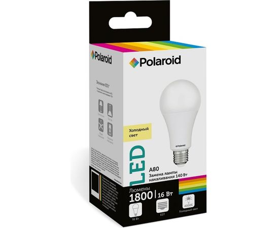 Светодиодная лампа Polaroid 220V A80 16W 4000K E27 1800lm PL-A8016274 