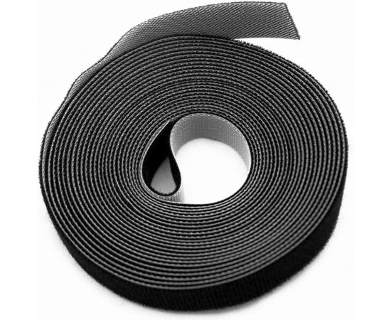 Лента (липучка) в рулоне Hyperline WASNR-5x25-BK ширина 25 мм, длина 5 м, черная 401686 